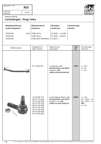 Spare parts cross-references