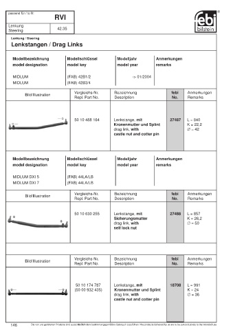 Spare parts cross-references