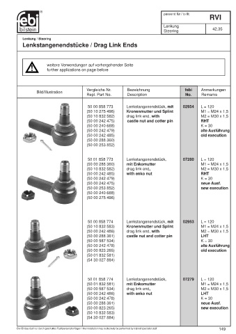 Spare parts cross-references