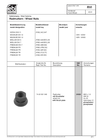 Spare parts cross-references