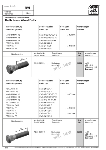 Spare parts cross-references