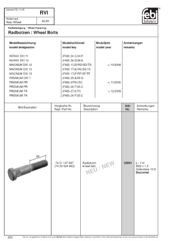 Spare parts cross-references