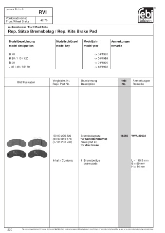 Spare parts cross-references