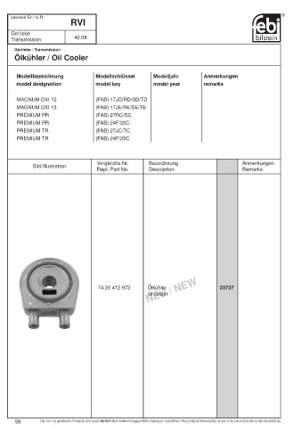 Spare parts cross-references