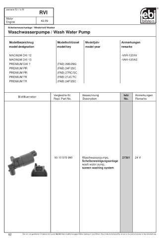 Spare parts cross-references