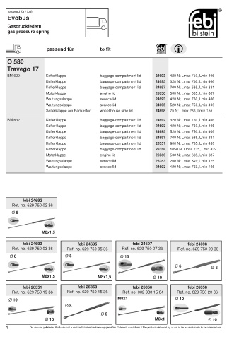 Spare parts cross-references