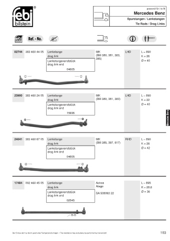 Spare parts cross-references