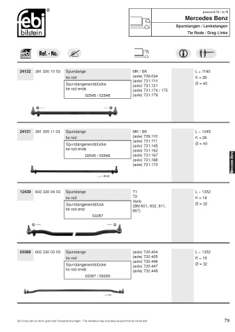 Spare parts cross-references