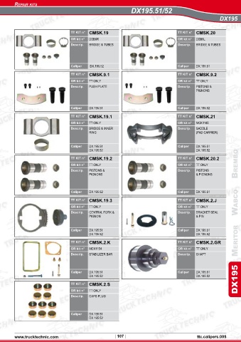 Catalogs auto parts for car and truck