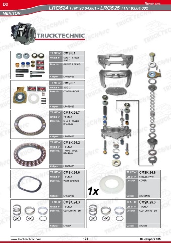 Catalogs auto parts for car and truck