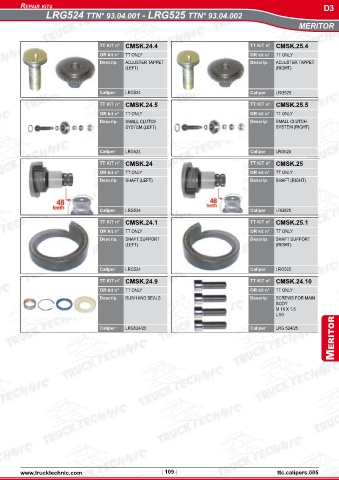 Catalogs auto parts for car and truck