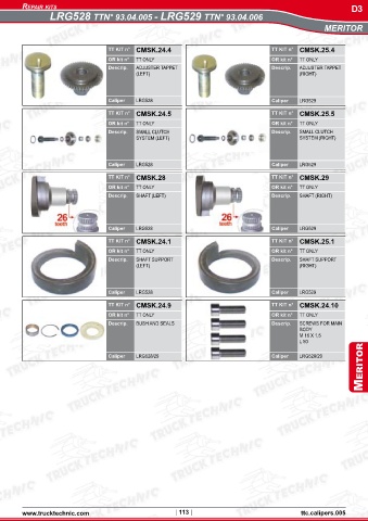 Catalogs auto parts for car and truck