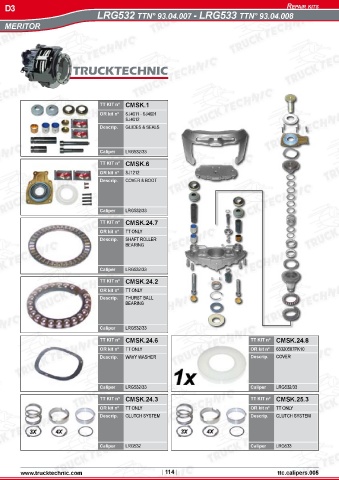 Catalogs auto parts for car and truck