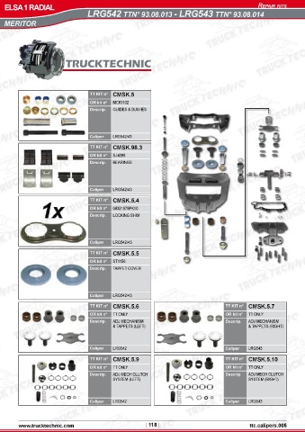 Catalogs auto parts for car and truck