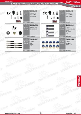 Catalogs auto parts for car and truck