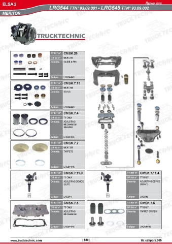 Catalogs auto parts for car and truck