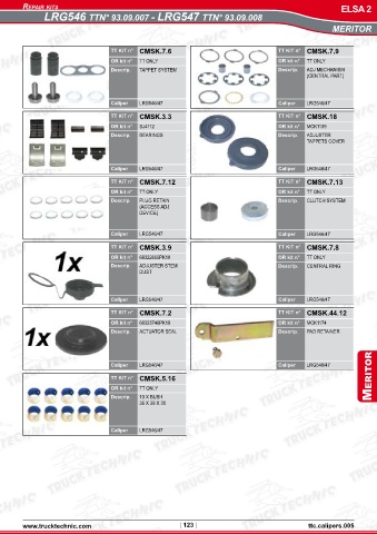 Catalogs auto parts for car and truck