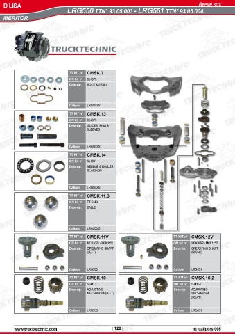 Catalogs auto parts for car and truck