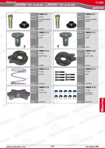 Catalogs auto parts for car and truck