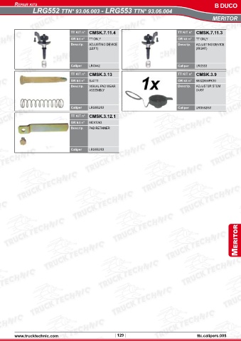 Catalogs auto parts for car and truck