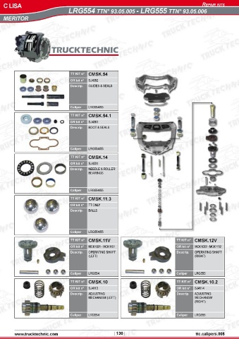 Catalogs auto parts for car and truck