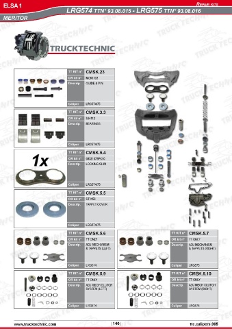 Catalogs auto parts for car and truck