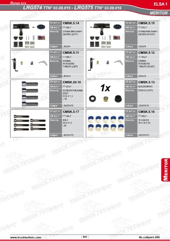 Catalogs auto parts for car and truck