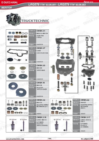 Catalogs auto parts for car and truck