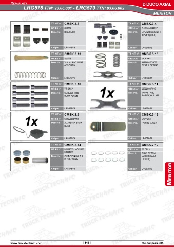 Catalogs auto parts for car and truck