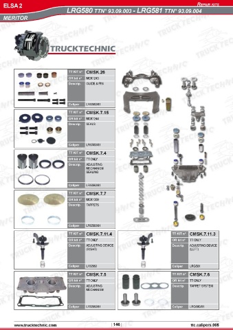 Catalogs auto parts for car and truck