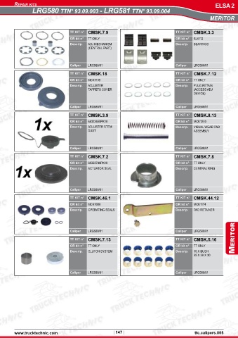 Catalogs auto parts for car and truck