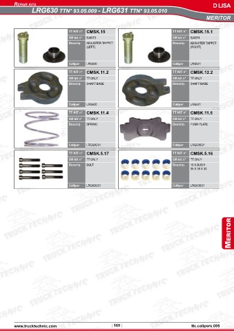 Catalogs auto parts for car and truck