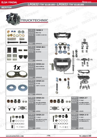 Catalogs auto parts for car and truck