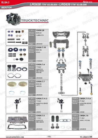 Catalogs auto parts for car and truck