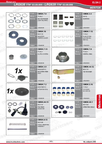 Catalogs auto parts for car and truck