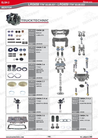 Catalogs auto parts for car and truck