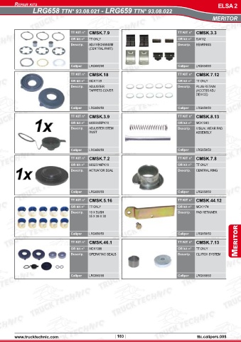 Catalogs auto parts for car and truck