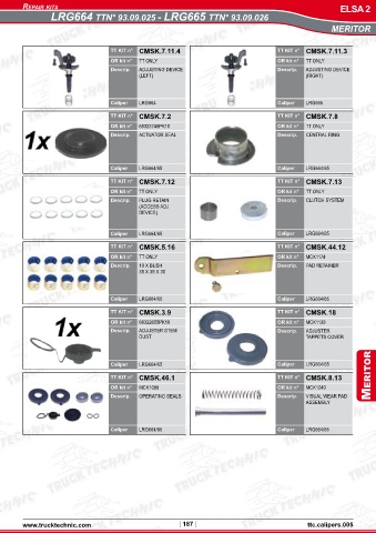 Catalogs auto parts for car and truck