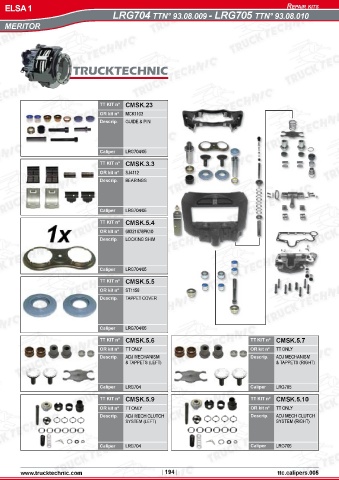 Catalogs auto parts for car and truck