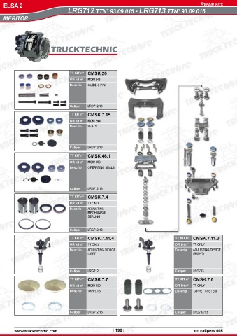 Catalogs auto parts for car and truck