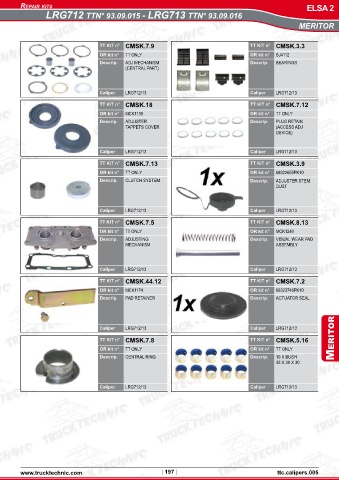 Catalogs auto parts for car and truck