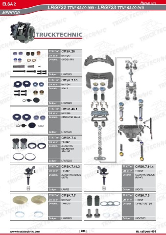 Catalogs auto parts for car and truck