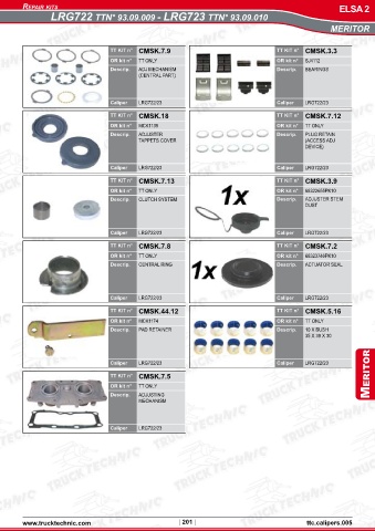 Catalogs auto parts for car and truck