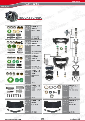 Catalogs auto parts for car and truck