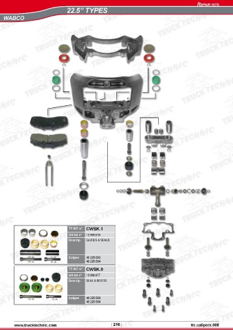 Catalogs auto parts for car and truck