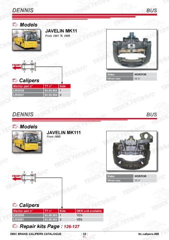 Catalogs auto parts for car and truck