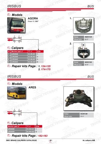 Catalogs auto parts for car and truck