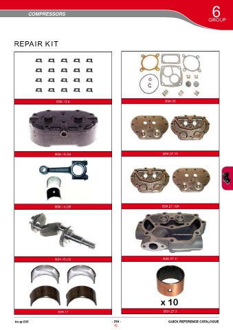 Catalogs auto parts for car and truck