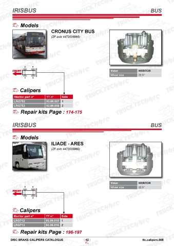 Catalogs auto parts for car and truck