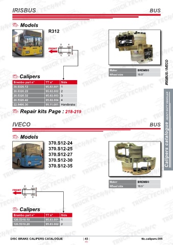 Catalogs auto parts for car and truck